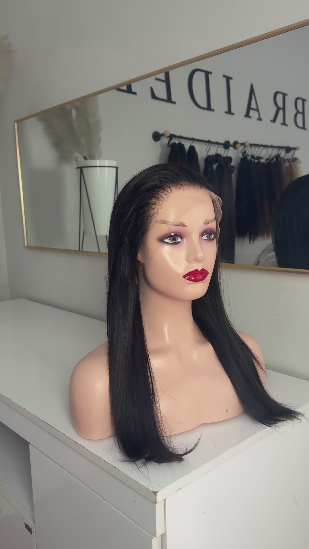 18” Full frontal Double Drawn Straight Wig